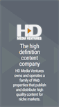 Mobile Screenshot of hdmediaventures.com