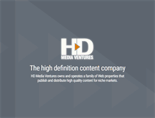 Tablet Screenshot of hdmediaventures.com